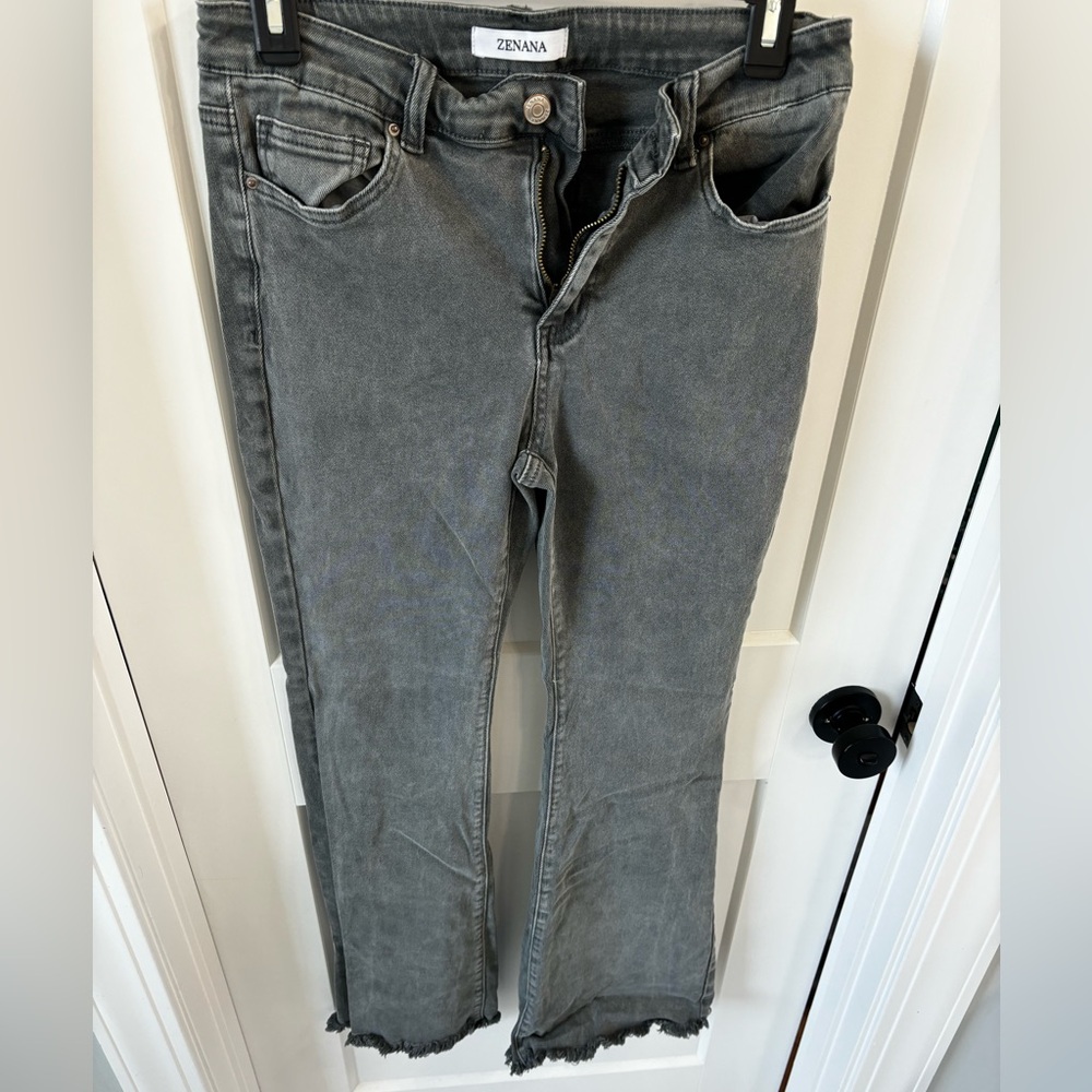 Zenana color flare jeans
